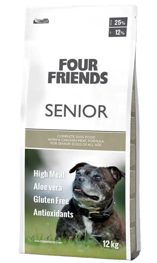 FourFriends - Dog Senior 12 kg - Hund - Hundmat & hundfoder - Torrfoder för hund - ZOO.se