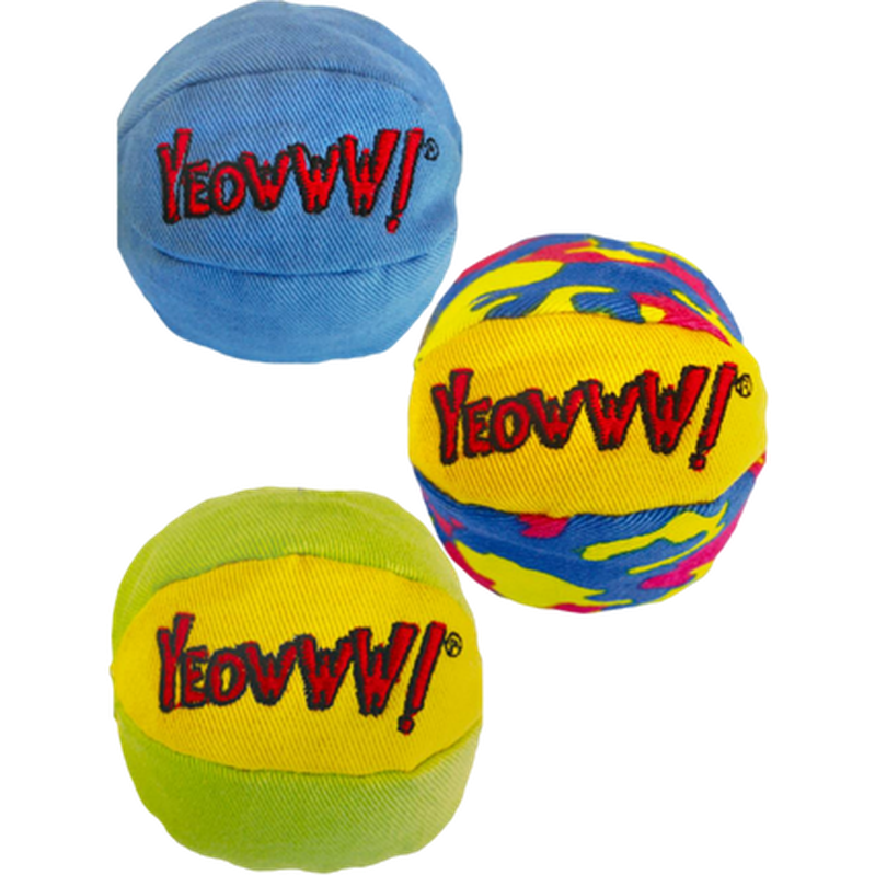 Yeowww! - Catnip Cat Toy My Cats Balls Mix 3-pack 5cm - Katt - Kattleksaker - ZOO.se