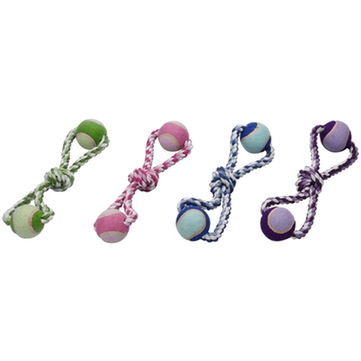 Playing Floss Rope with 2 Tennis Balls 38cm, 260g ZOO.se