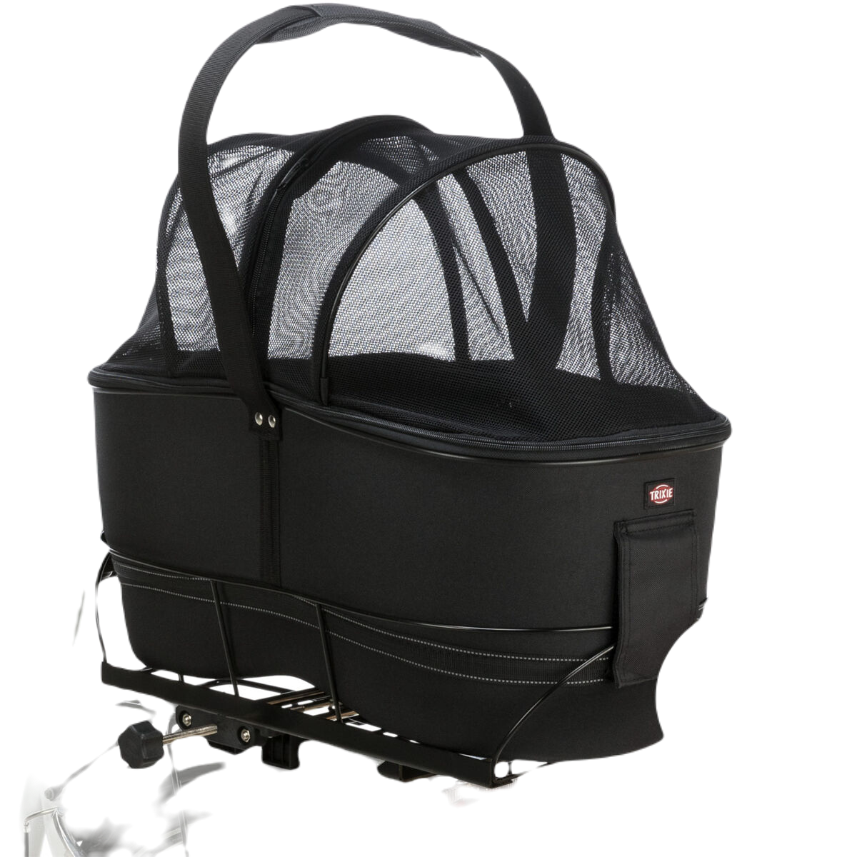 Trixie - Cykelväska för hund till elcykel, 8 kg, Svart 29 × h49 × 60 cm - Hund - ZOO.se