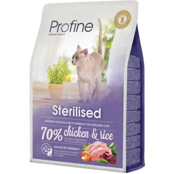 Cat Dry Food Sterilised Chicken & Rice Purple 2 kg