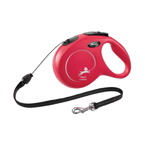 Flexi Rullkoppel New Classic Cord Röd