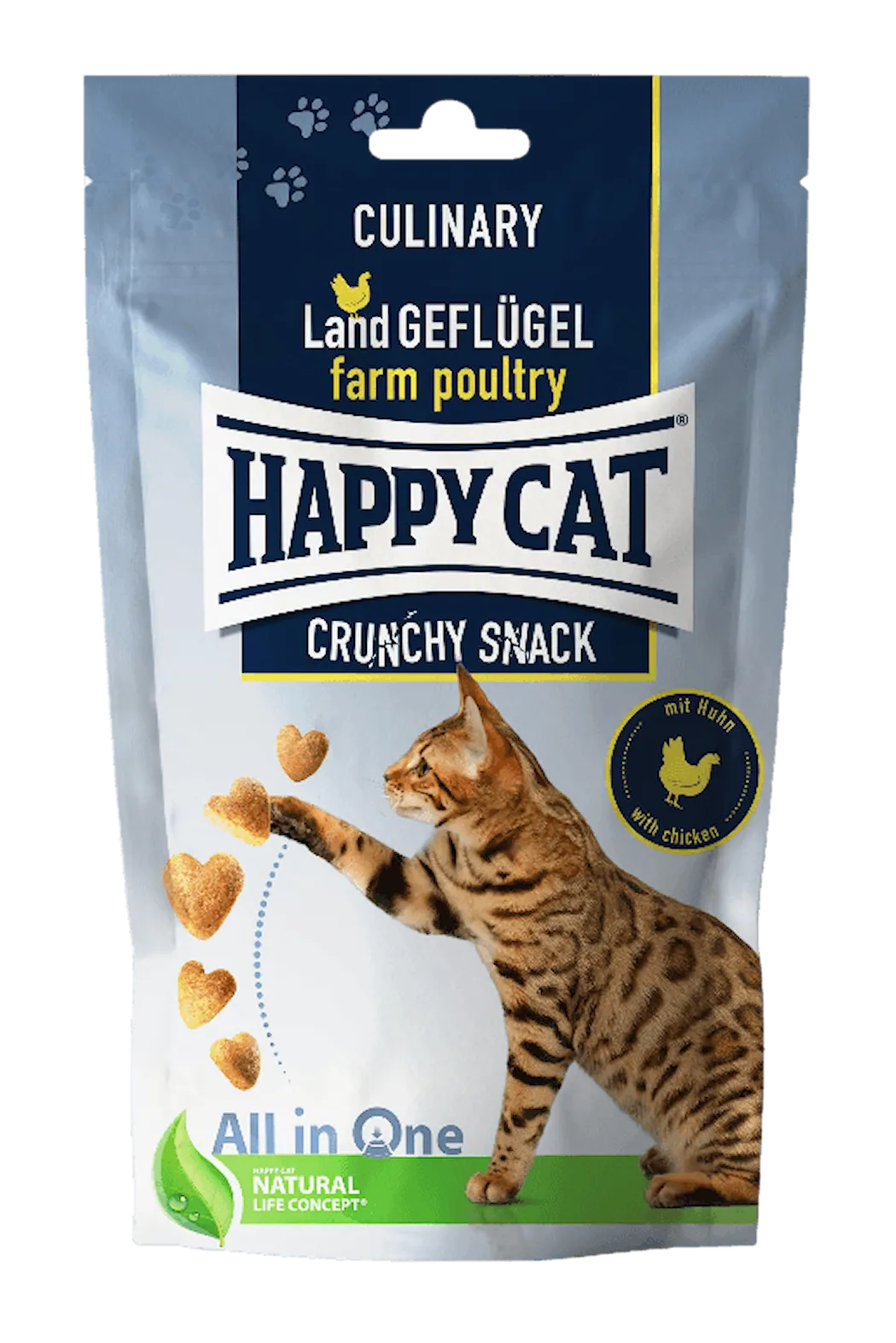 Happy Cat Crunchy Snack fugl/gulrøtter 70 g