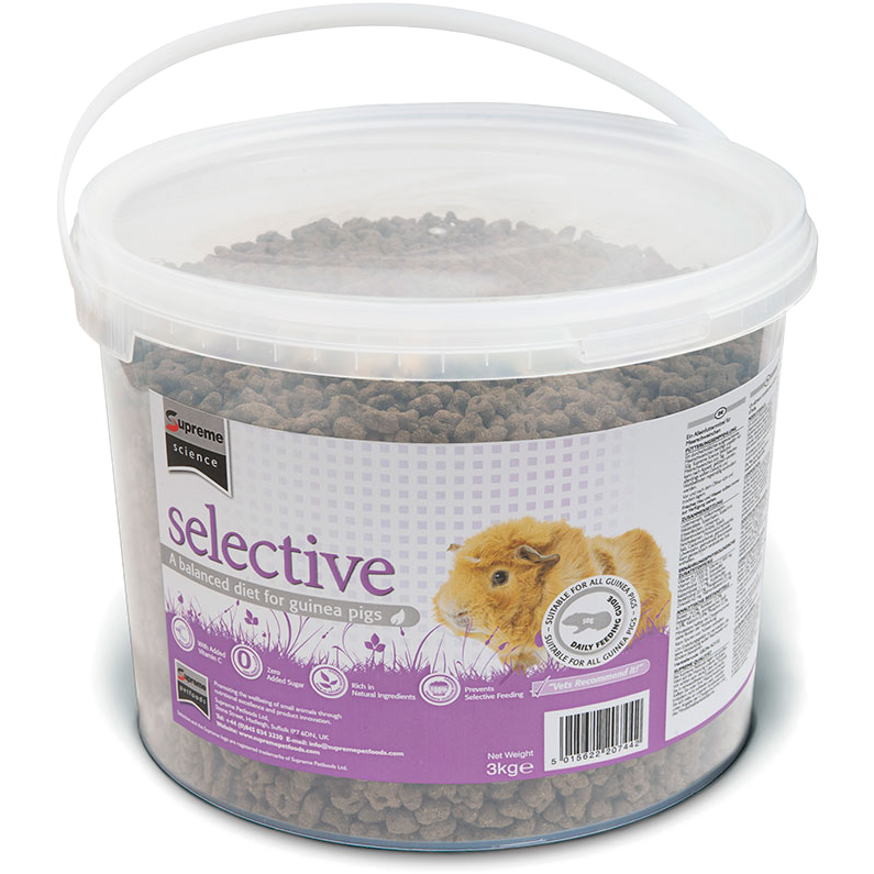 Supreme Selective - Science Selective marsvinbøtte 3 kg - Smådyr - Fôr & høy til smådyr - Pellets - ZOO.no