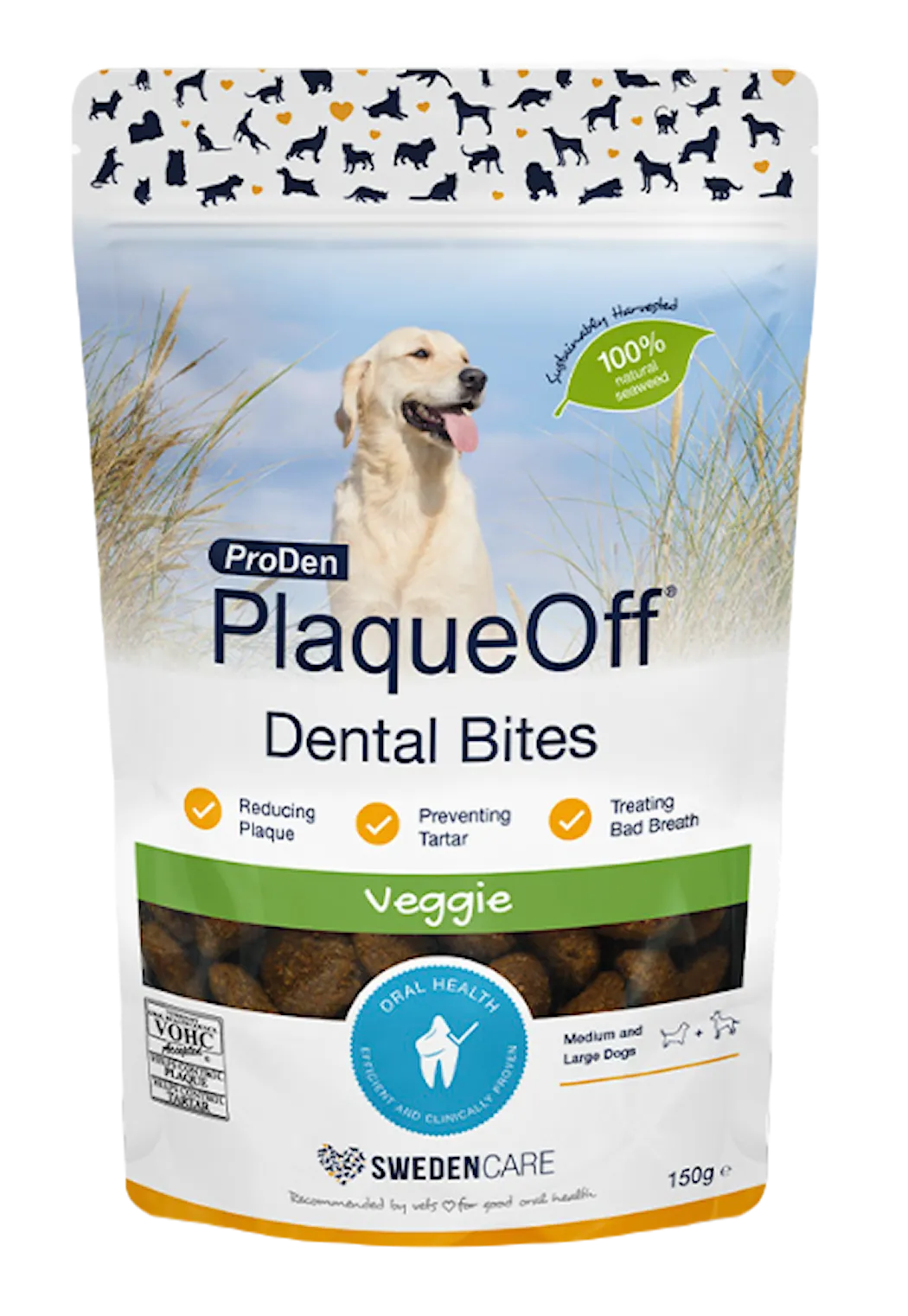ProDen Plaque Off Dental Bites Hund 150g