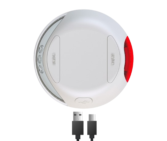 Flexi - LED-valaistusjärjestelmä, integroitu Akku + USB, vaaleanharmaa - Koirat - Kaulapannat