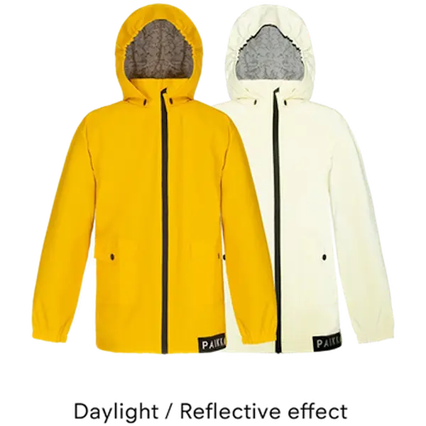 Human Visibility Raincoat Yellow Kids 122/128 cm