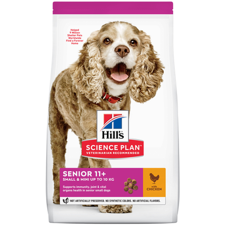 Senior Adult 11+ Small & Miniature Chicken - Dry Dog Food 1,5 kg - Hund - Hundmat & hundfoder - Torrfoder för hund - Hills Science Plan - ZOO.se