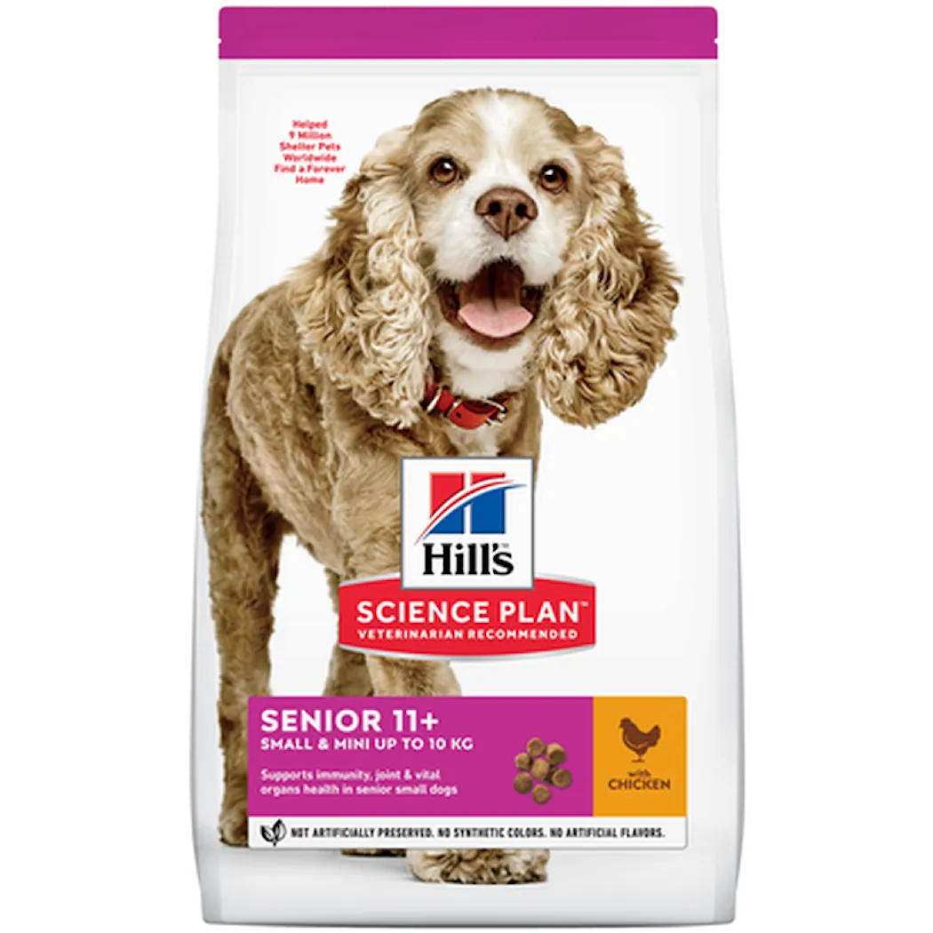 Hills Science Plan Senior Adult 11+ Small & Miniature Chicken - Dry Dog Food 1,5 kg
