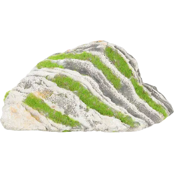 Kipouss Kaksivärinen kivi M Elävien kasvien siemenillä varustettuna