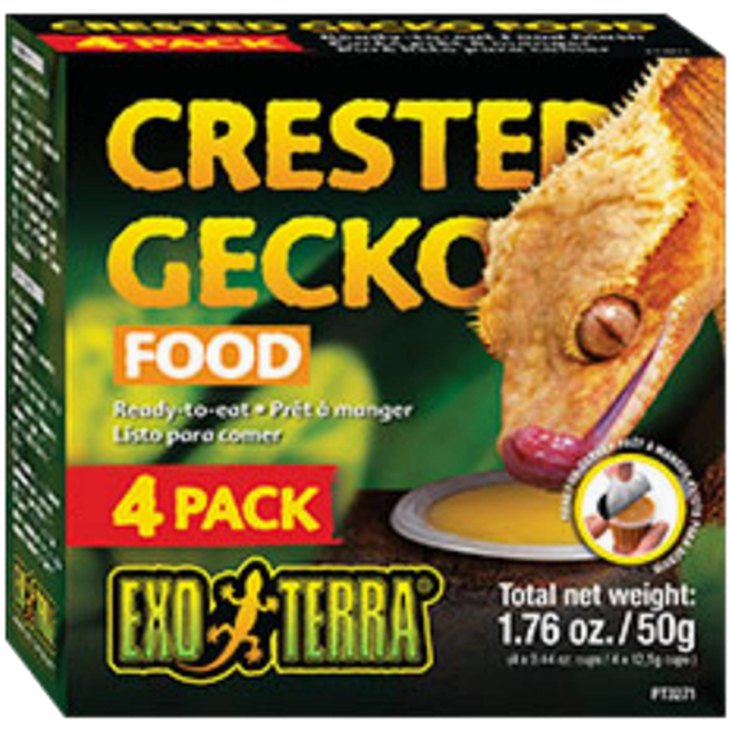 Crested Gecko Food - Ready-To-Eat Food Mash 4-pakning 50g - Reptil - Reptilfôr og reptilmat - Annet reptilfôr - Exoterra