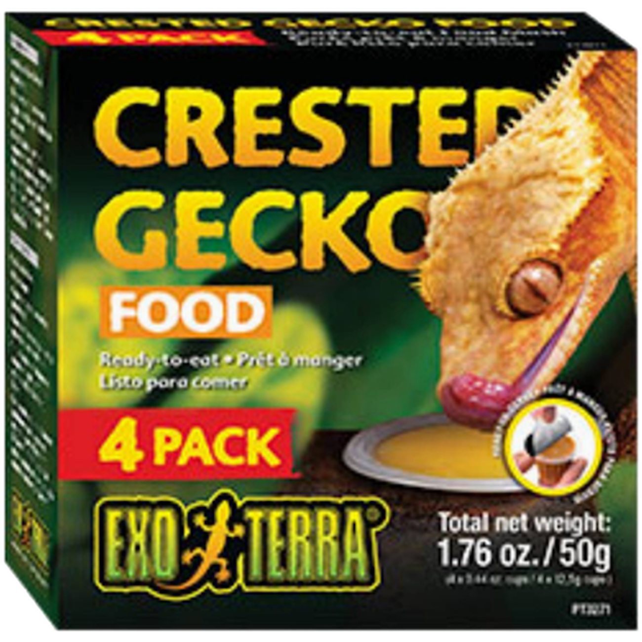 Crested Gecko Food - Ready-To-Eat Food Mash 50 g x 4 st