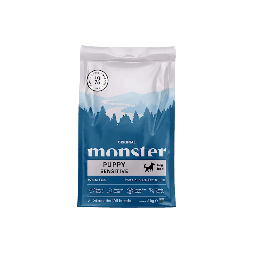 Monster Pet Food Dog Original Puppy Sensitive White Fish