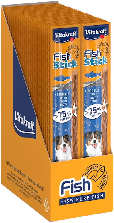 Preview of Vitakraft Fish Sticks Med Öring 15 g 1 st