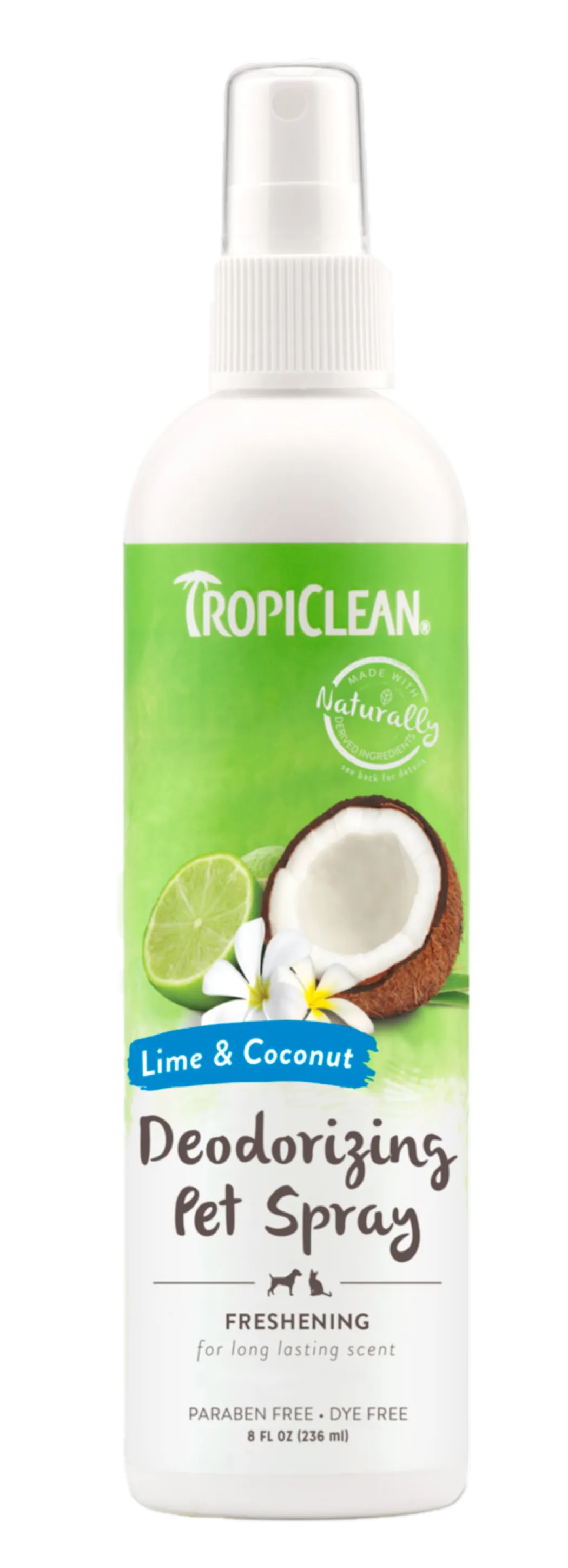 TropiClean Lime & kokosnøtt deodoriserende spray for kjæledyr 236 ml