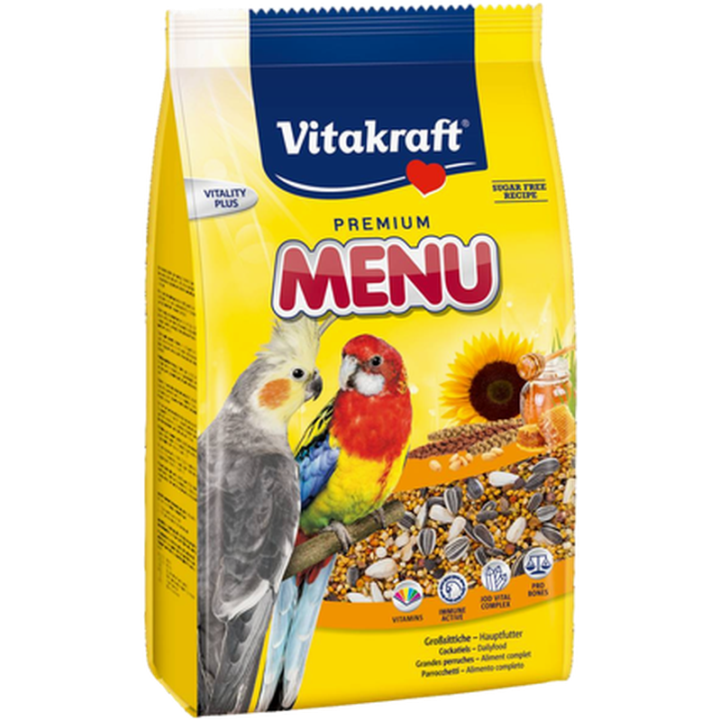 Vitakraft - Menu Parakit 1 kg - Fågel - Fågelmat & Fågelfoder - Fröblandningar till fåglar - ZOO.se