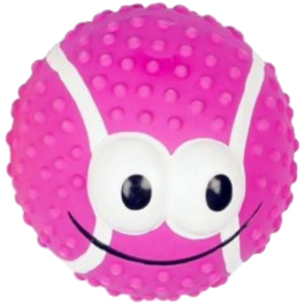 Latex Tennis Ball Smiley - Dog toy Mix 7,2 cm