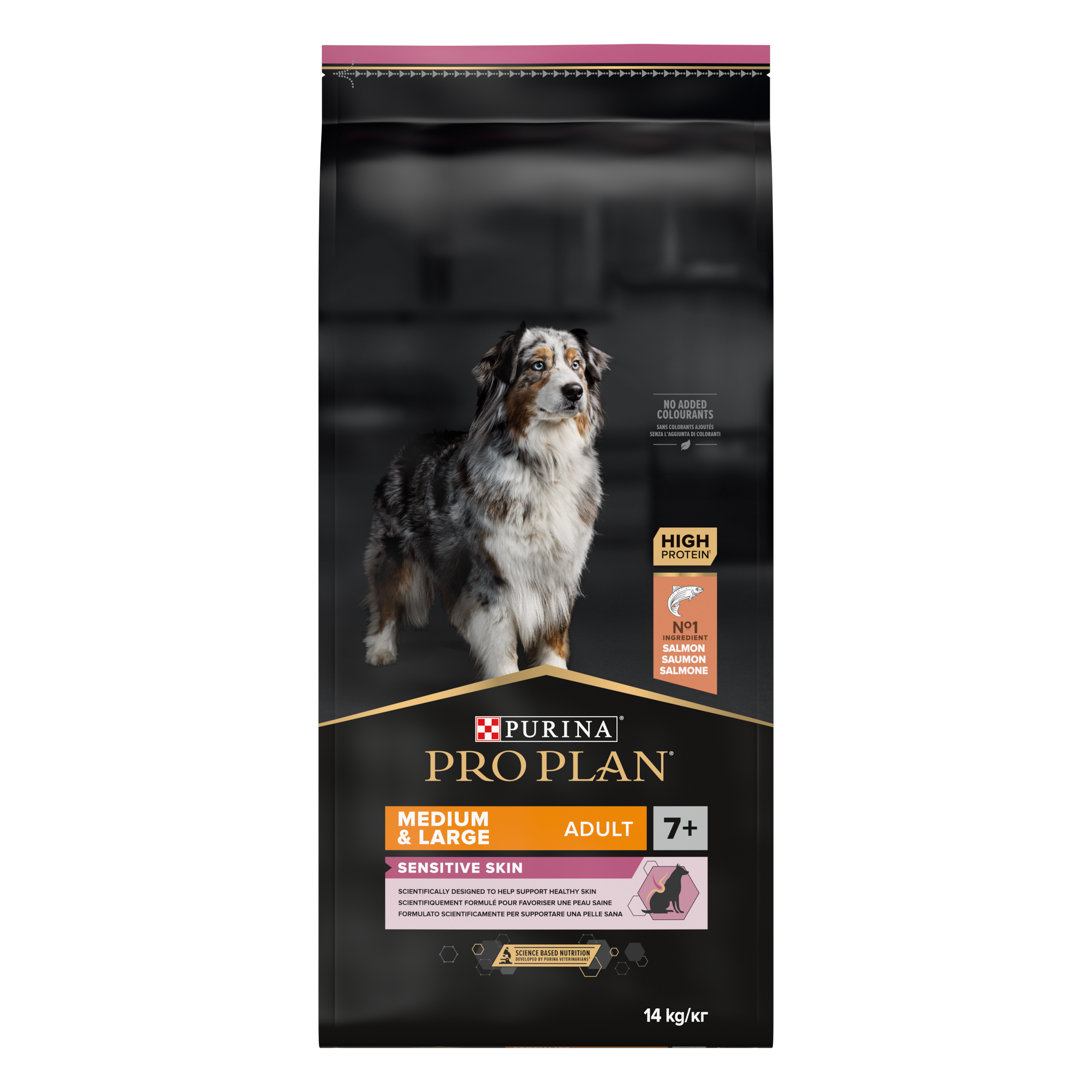 Purina Pro Plan - Medium & Large Adult 7+ SENSITIVE SKIN 14 kg - Hund - Hundmat & hundfoder - ZOO.se