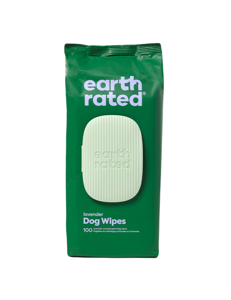 Earth Rated - Wipes 100-pack Lav - Hund - Hundvård & Tillskott - Rengöring & Desinficering för hund - ZOO.se