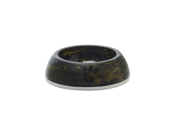 Savic - Delice 1 Marble 0,3 L - Marble black gold 16,5x16,5x5 cm - Katt - ZOO.se