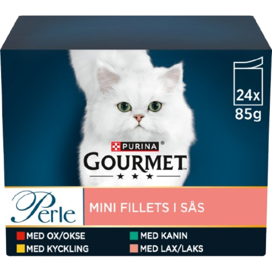Purina Gourmet Gold Purina Gourmet Perle Saftiga Minifiléer i Sås 24 x 85 g