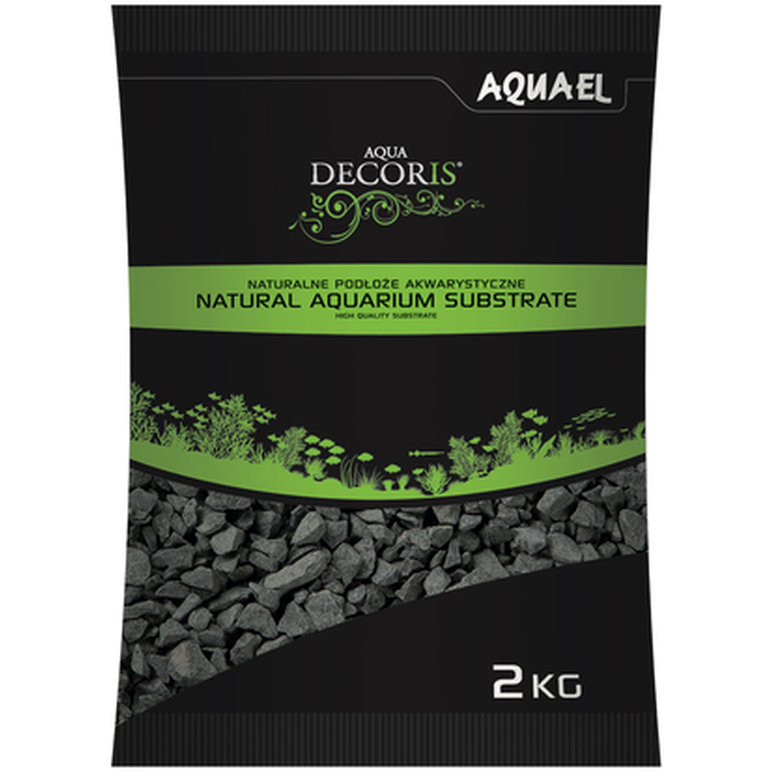 Aqua Decoris Grus Mørkegrå 10 kg - Akvaristen - Akvarie inventar - Akvariegrus & sand - AQUAEL