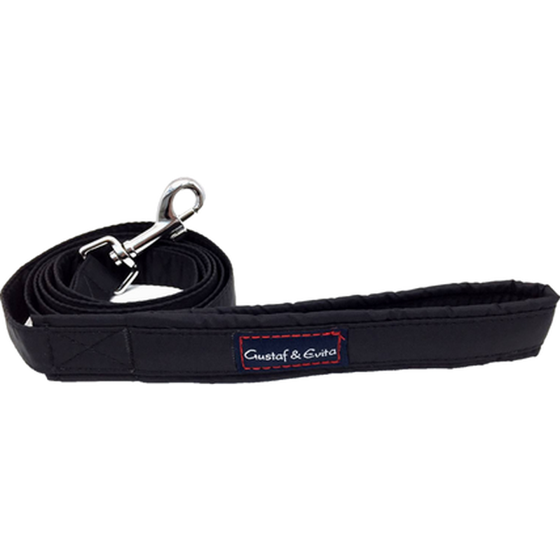 Gustaf och Evita - Koppel Svart 180cm 15mm - Hund - Hund - Halsband - ZOO.se