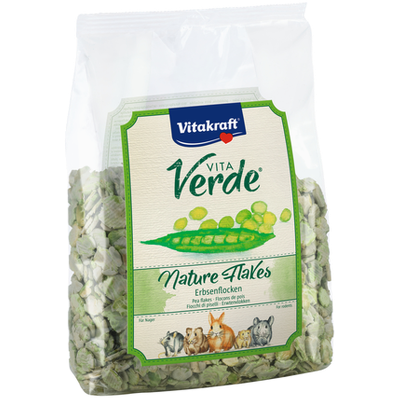 Vitakraft - Vitaverde Nature Flakes Ärtor 500 g - Smådjur - Godis & Gnagstänger - ZOO.se