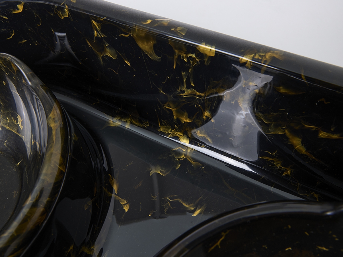 8119 0103 Butler Marble - Marble black gold detail