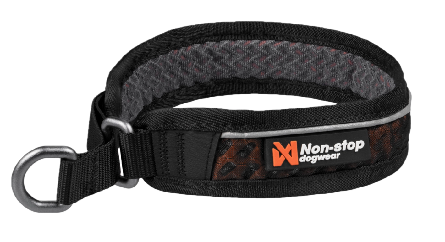 Rock collar 3.0 black/orange 2XL 60 cm - Hund - Halsband, Koppel & Sele för hund - Hundhalsband - Non-Stop Dogwear - ZOO.se