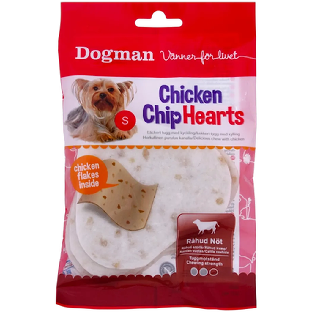 Dogman Chicken Chip Hearts 30 g