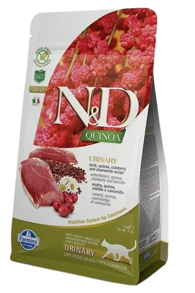 Cat N&D Quinoa Urinary Duck Adult 1,5 kg