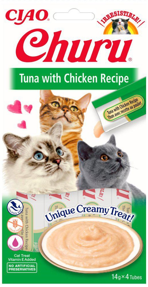 Churu - Cat Creamy Tuna with Chicken, 4-pack - Katt - Kattgodis & Kattgräs - ZOO.se