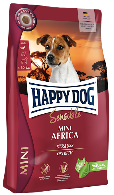 Preview of Happy Dog Sensible Mini Africa Ostrich & Potato 4 kg