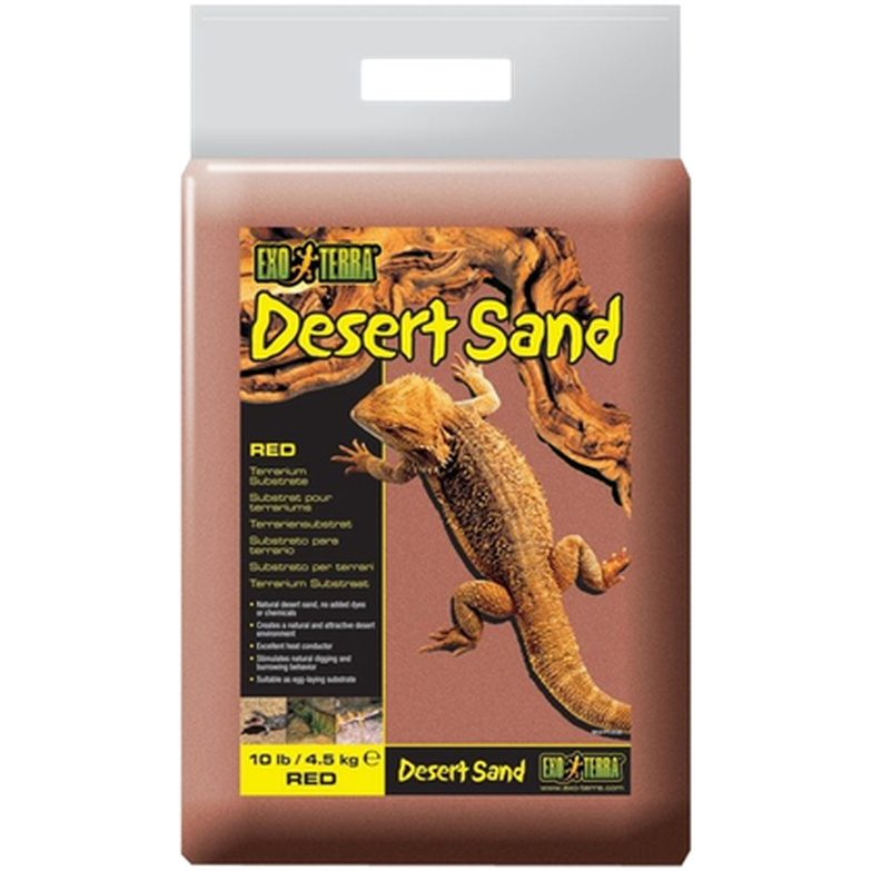 Desert Sand - Desert Terrarium Substrate Red 4,5 kg - Reptil - Bottenmaterial för reptil & terrarium - Ökensand & Reptilsand - Exoterra - ZOO.se