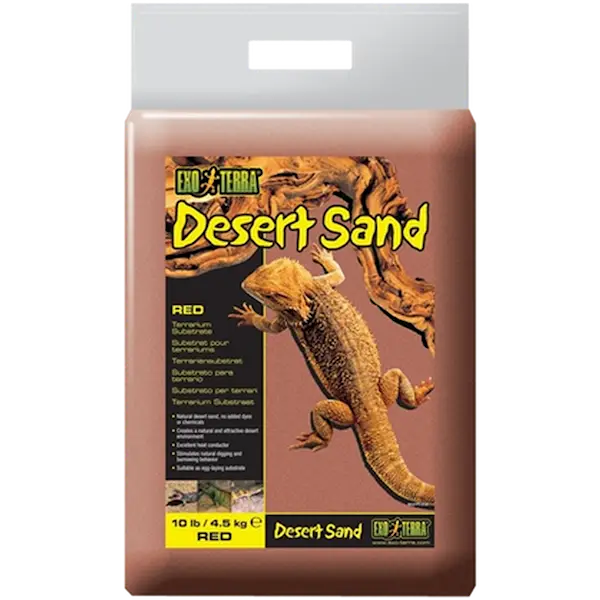 Ørkensand - Substrat for ørkenterrarier Rød 4,5 kg