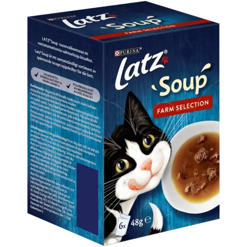 Purina Latz - Soup Farm Selection 6-pack x 48 g - Katt - Kattfoder & kattmat - ZOO.se