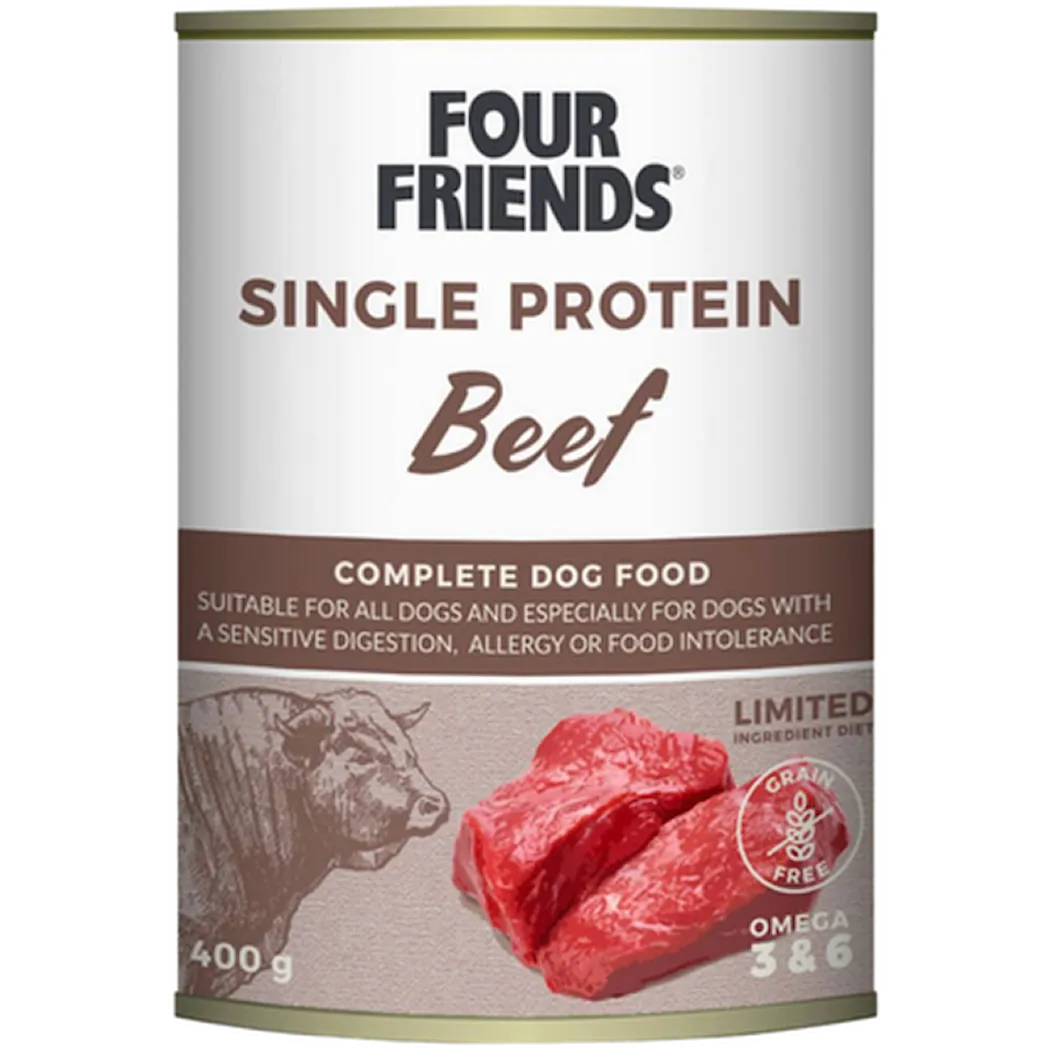 FourFriends Dog Single Protein Beef Wet