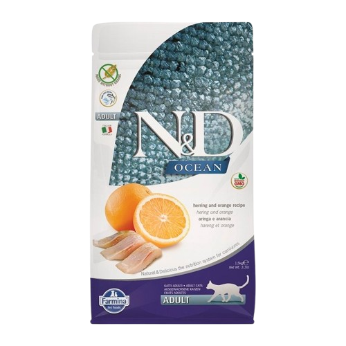 Cat N&D Ocean Herring & Orange Adult 1,5 kg