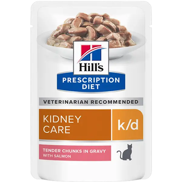 k/d Kidney Care Salmon Pouch - Wet Cat Food