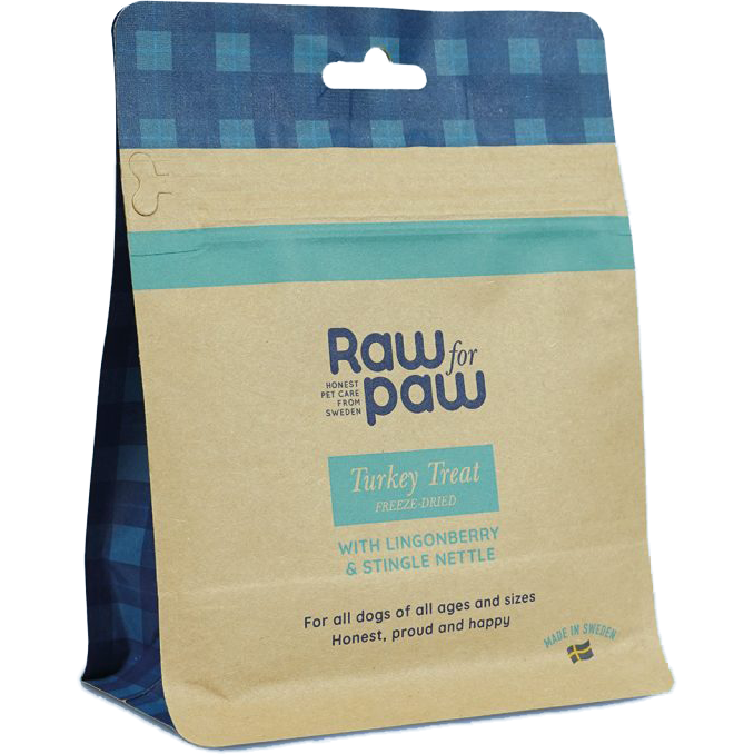 Raw for Paw - Turkey Treat 50 g - Hund - Hundgodis - Frystorkat hundgodis - ZOO.se