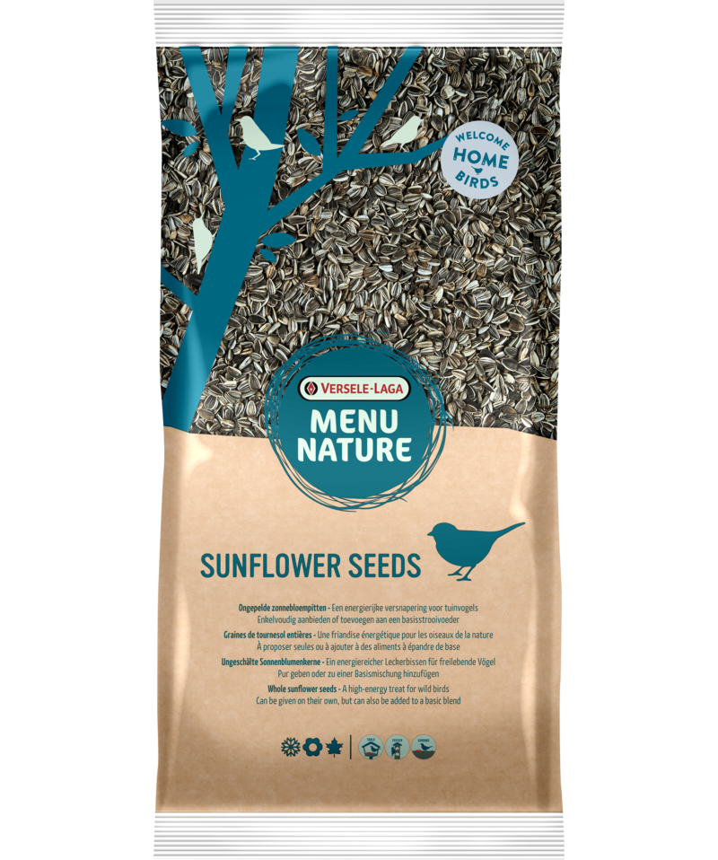 Versele-Laga - Menu Nature Sunflower Seeds - Linnut - Lintujen ruoka - Puhtaat siemenet