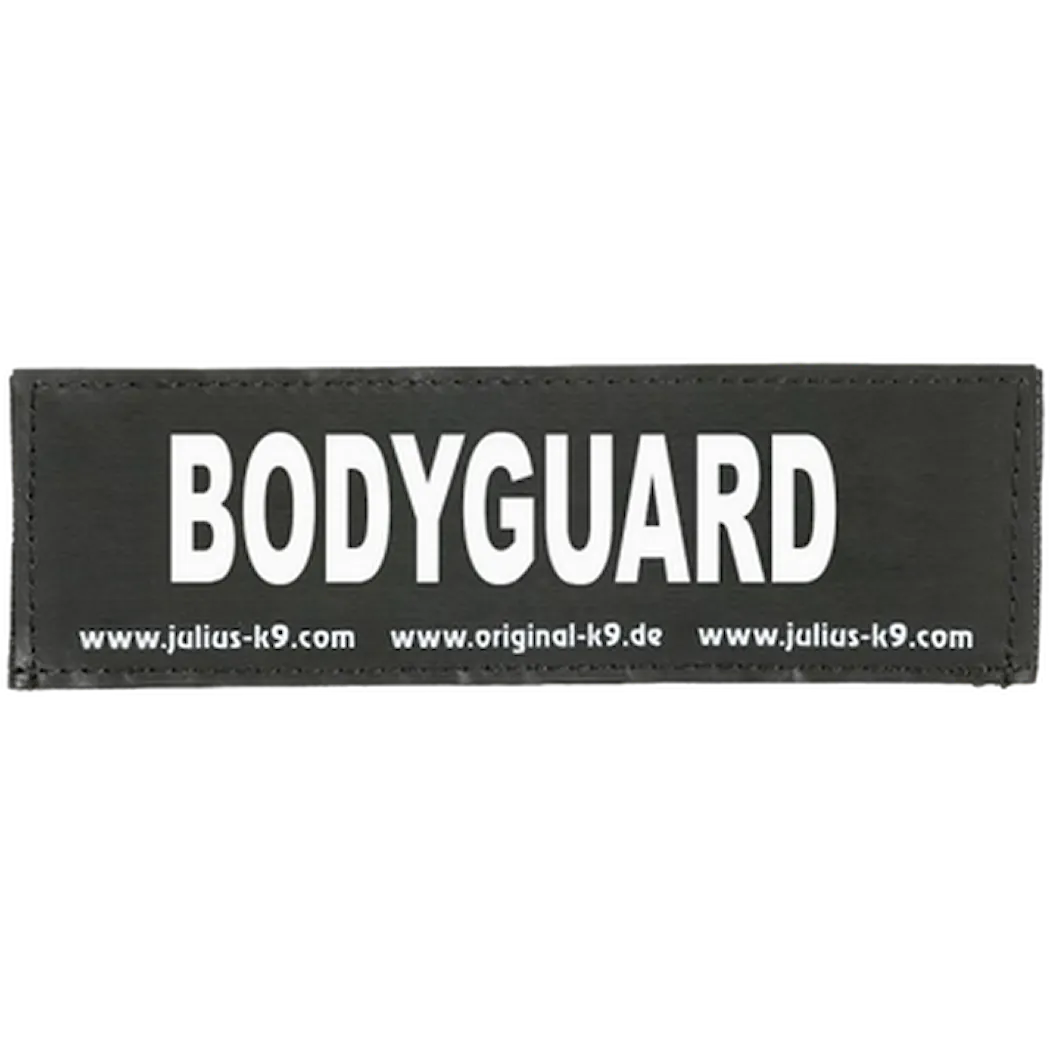Julius-K9 Velcro Labels/Patches "Bodyguard" for IDC Powerharness Dog Harness