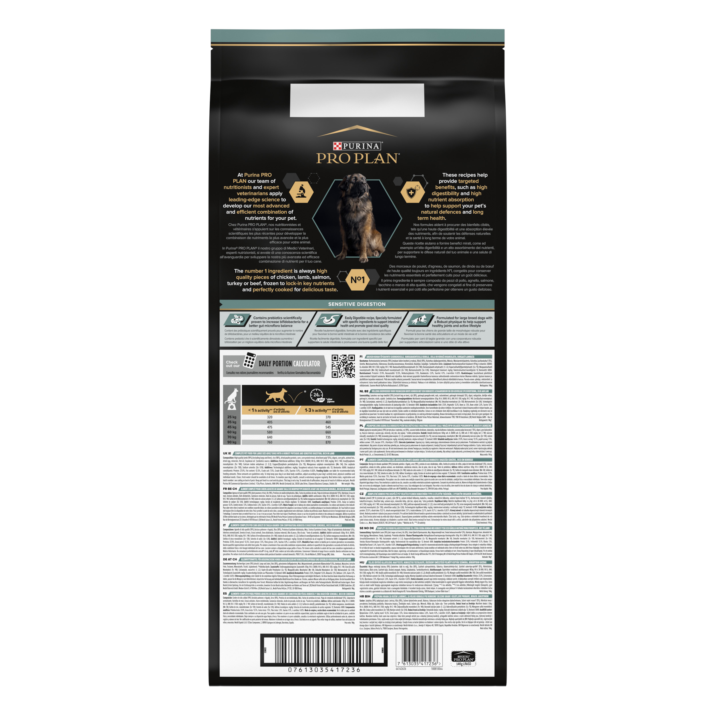 8 ProPlanDog SensitiveDigestion LargeRobustAdult 1