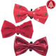 Xmas Suit Bow Tie Red 10cm - Hundfluga