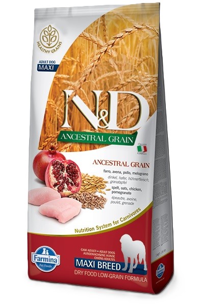 N&D Ancestral G Kyckling & Pom Ad Med/Ma 12 kg