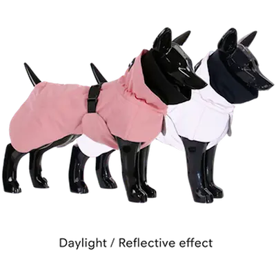 Visibility Winter Jacket for Dogs Pink 20 cm