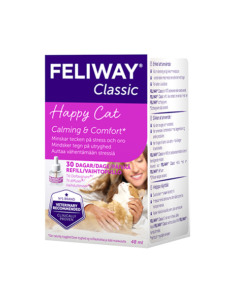 Feliway - Classic Refill Diffuser 48 ml - Katt - Kattvård & Tillskott - Feromoner för katt - ZOO.se