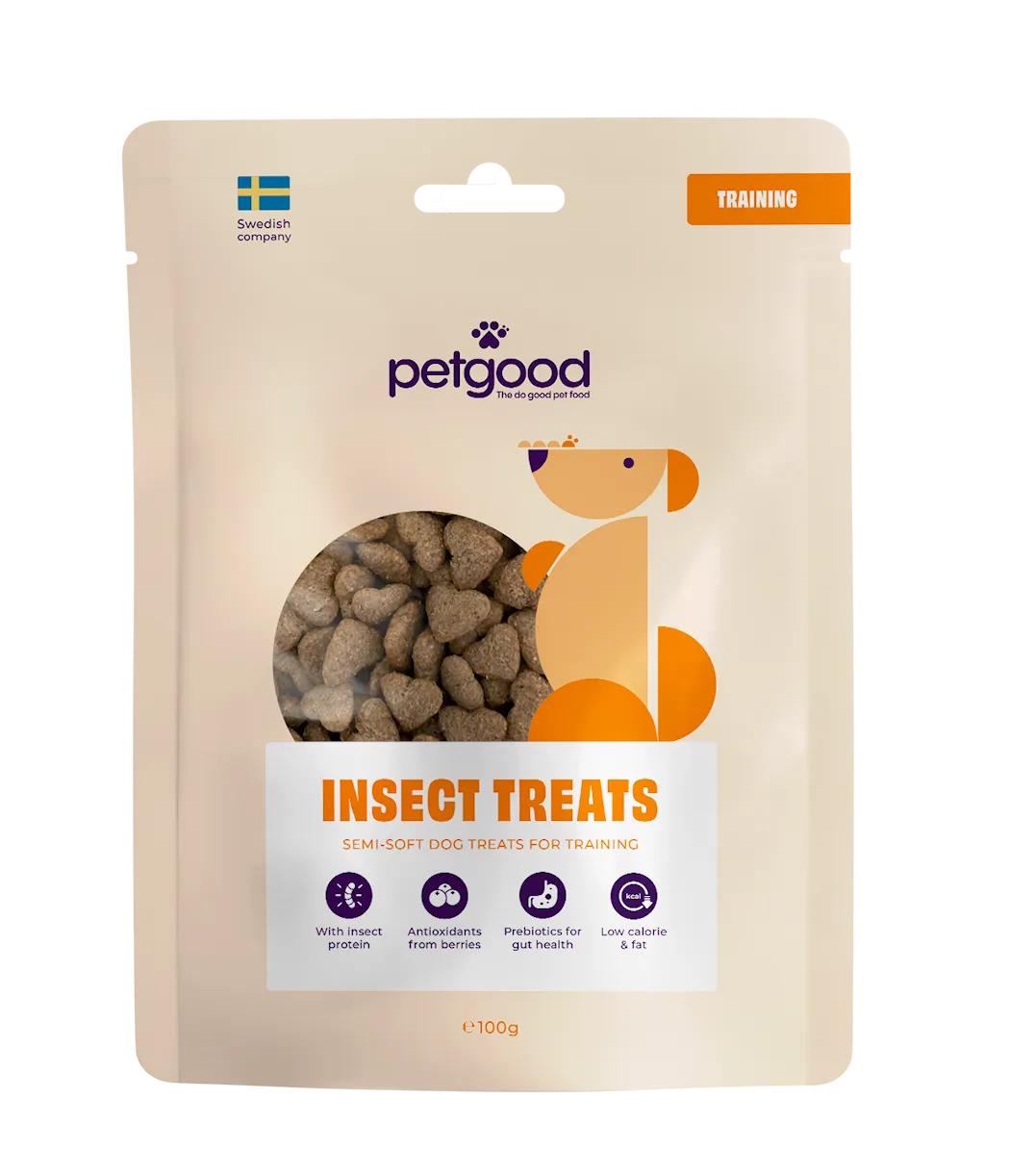 Petgood Hundgodis med insektsprotein 100g