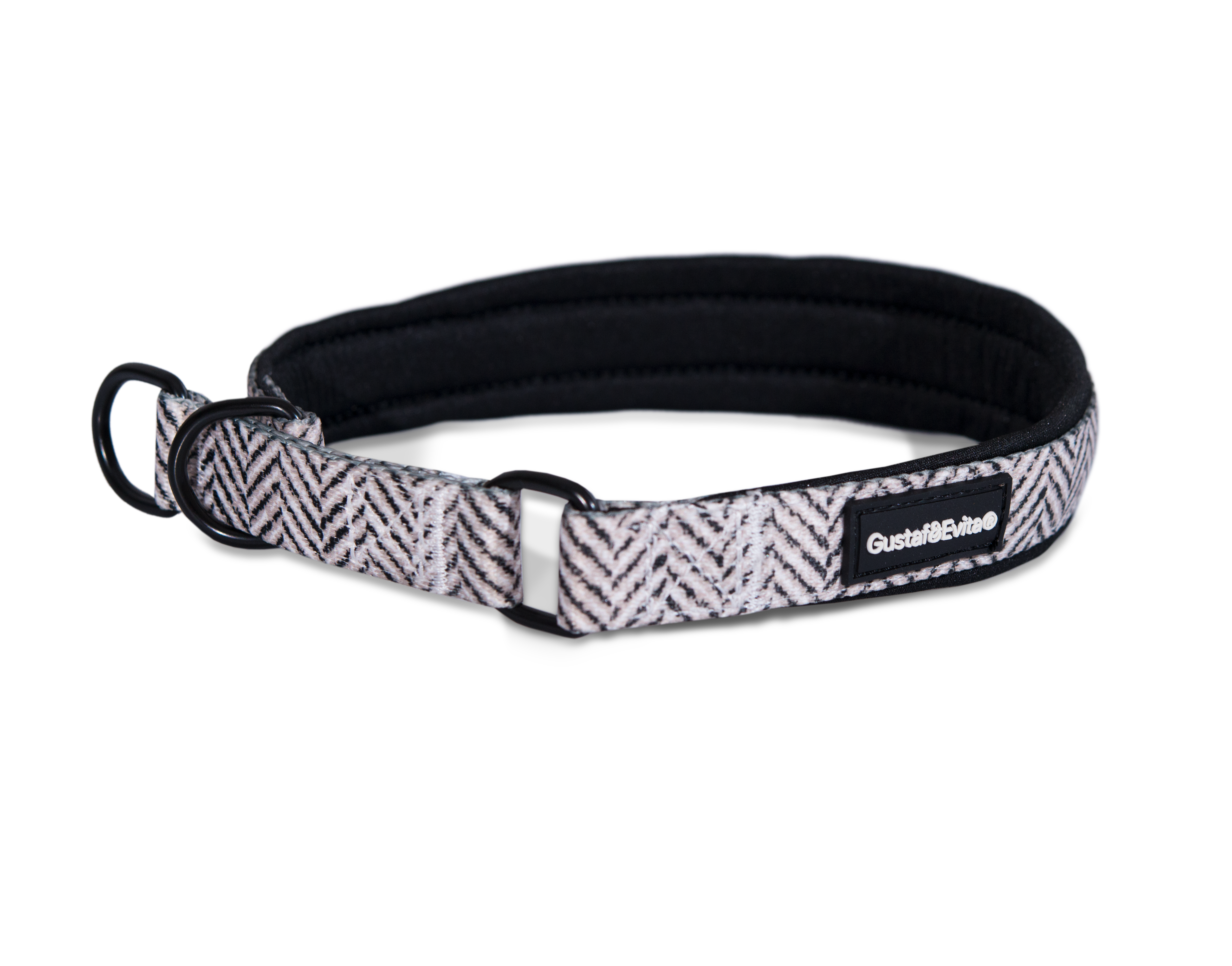 Gustaf och Evita - Koiran kaulapanta Modish half-strap XXS, 15mm x 25-35cm Kuvioitu - Koirat - Kaulapannat